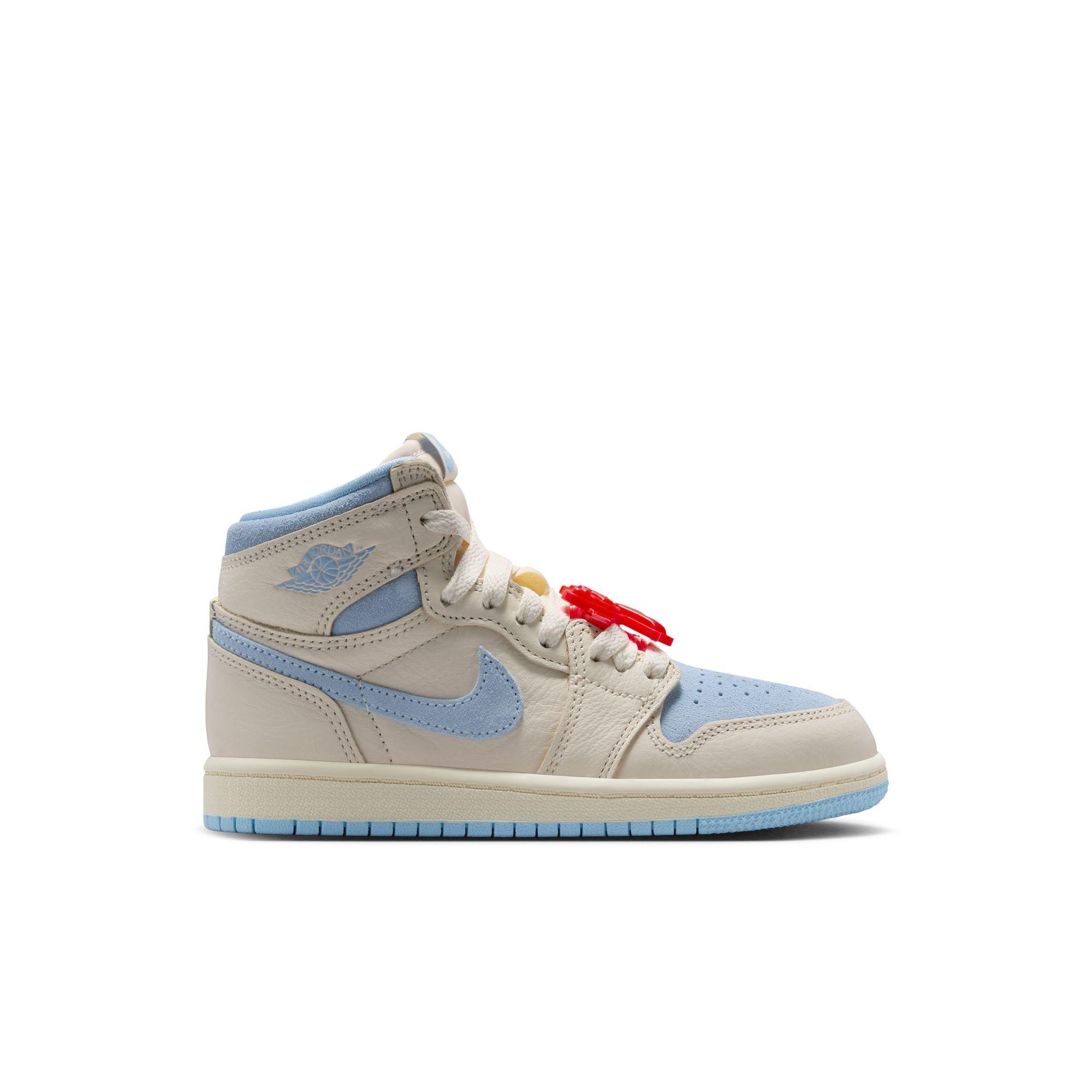 Jordan 1 Retro High OG “Psychic Blue” Preschool Girls' Shoe